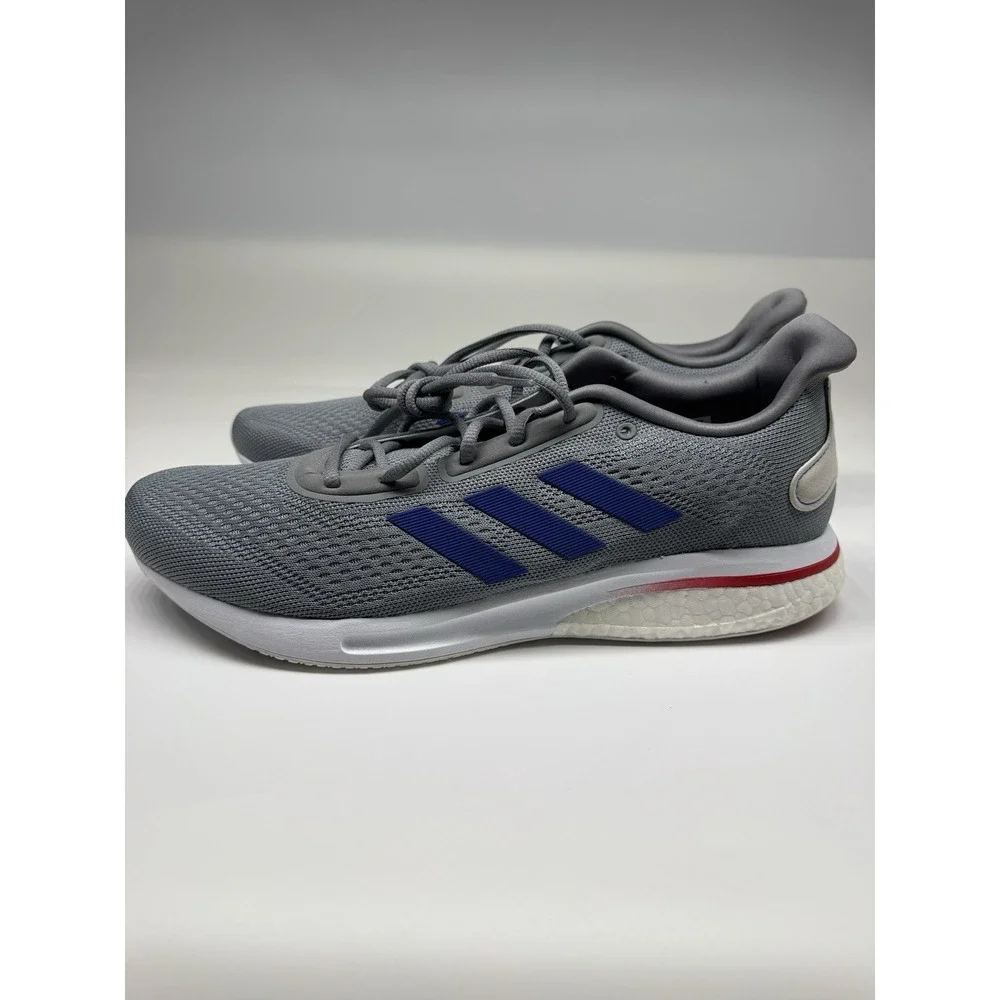 Adidas Supernova Running Shoes KU Kansas Jayhawks Grey Mens Size 13 H01294 NWT